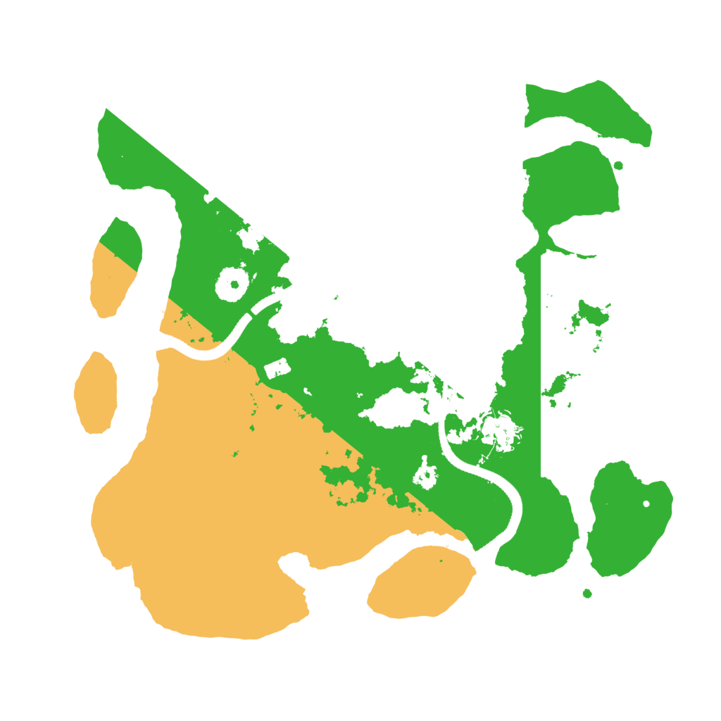 Biome Rust Map: Procedural Map, Size: 3200, Seed: 260209