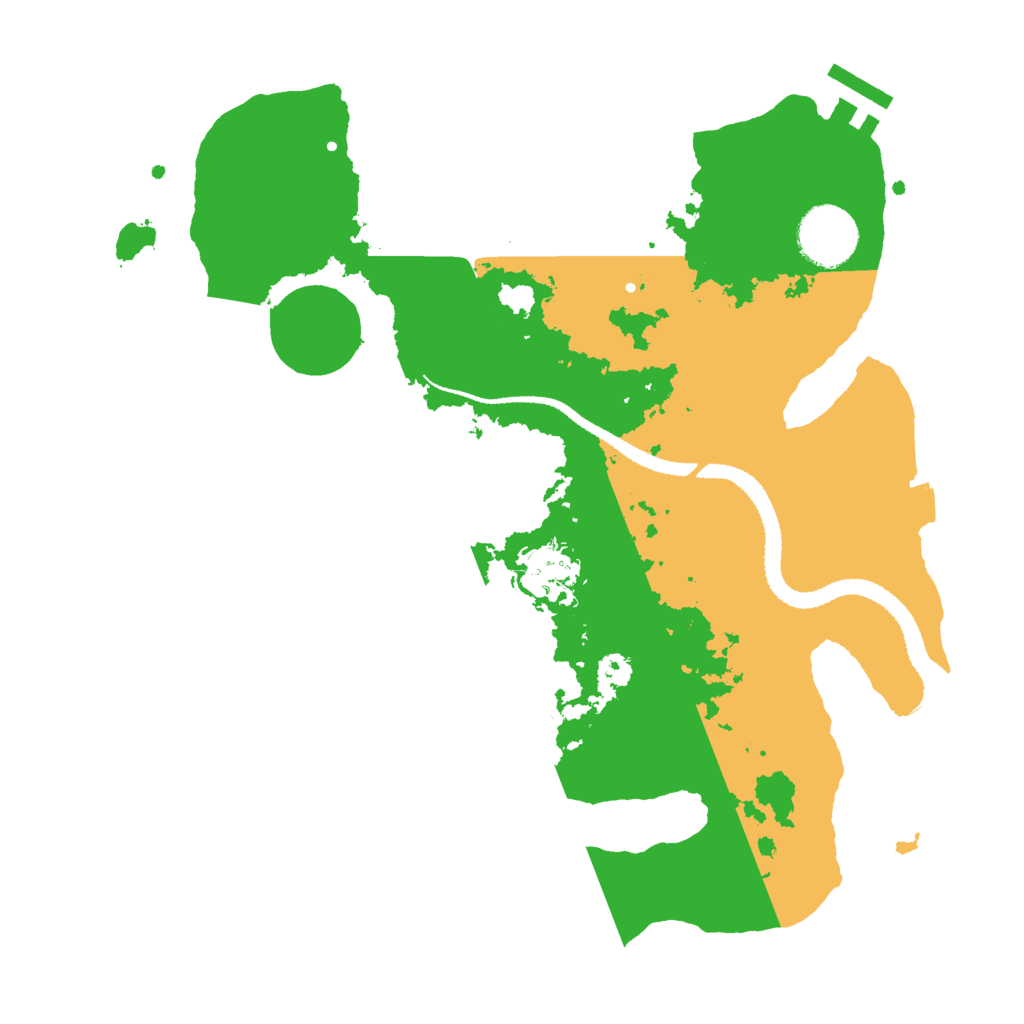Biome Rust Map: Procedural Map, Size: 3000, Seed: 25457