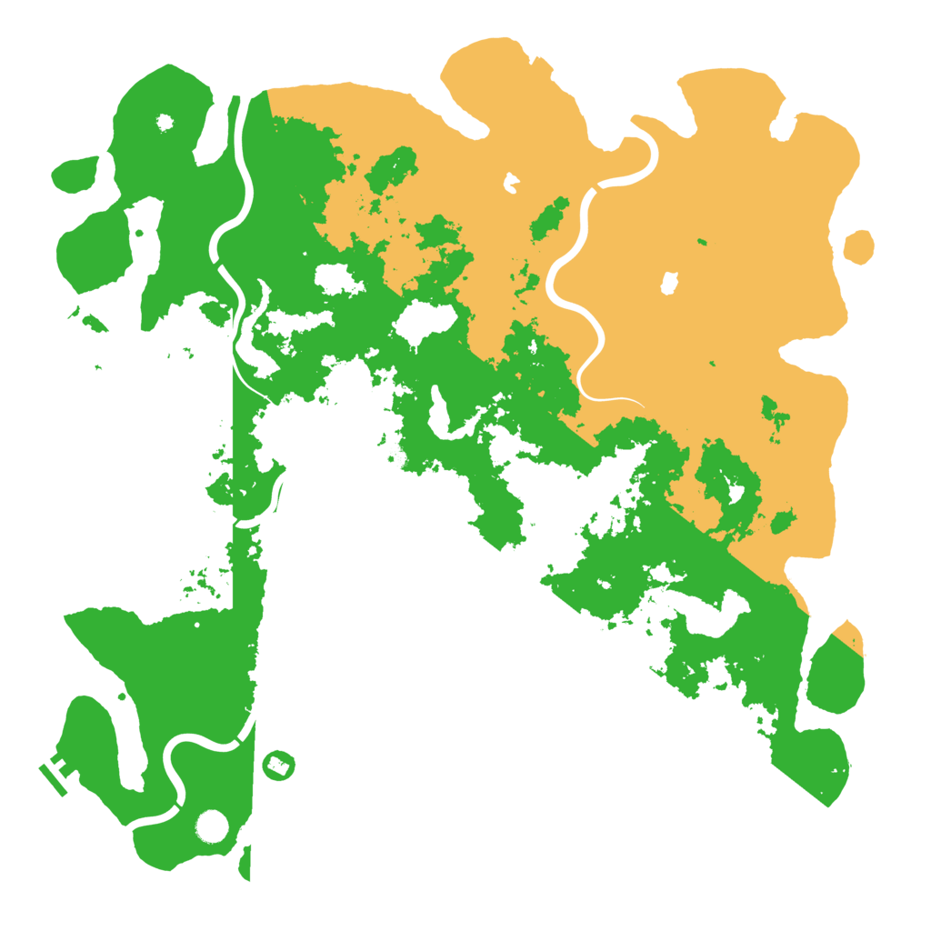 Biome Rust Map: Procedural Map, Size: 5000, Seed: 735014