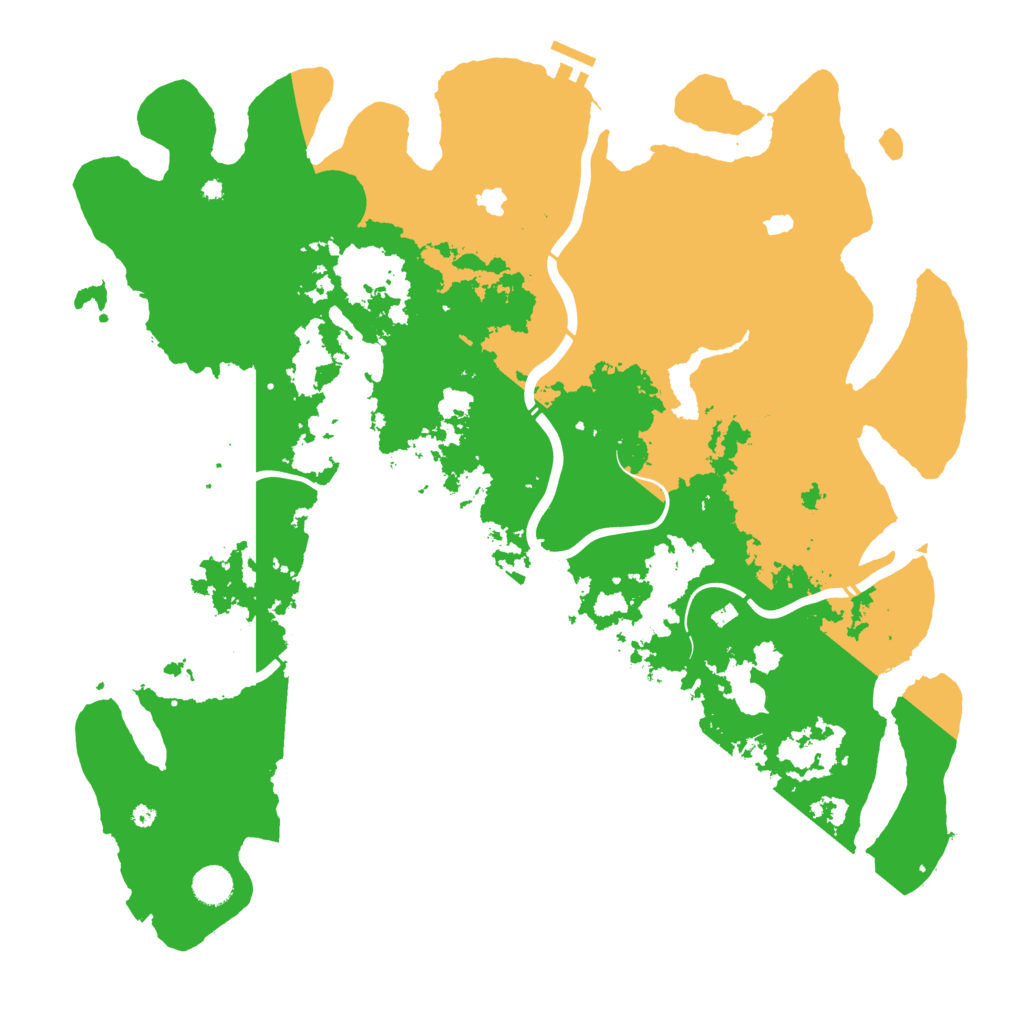 Biome Rust Map: Procedural Map, Size: 4500, Seed: 1207580181