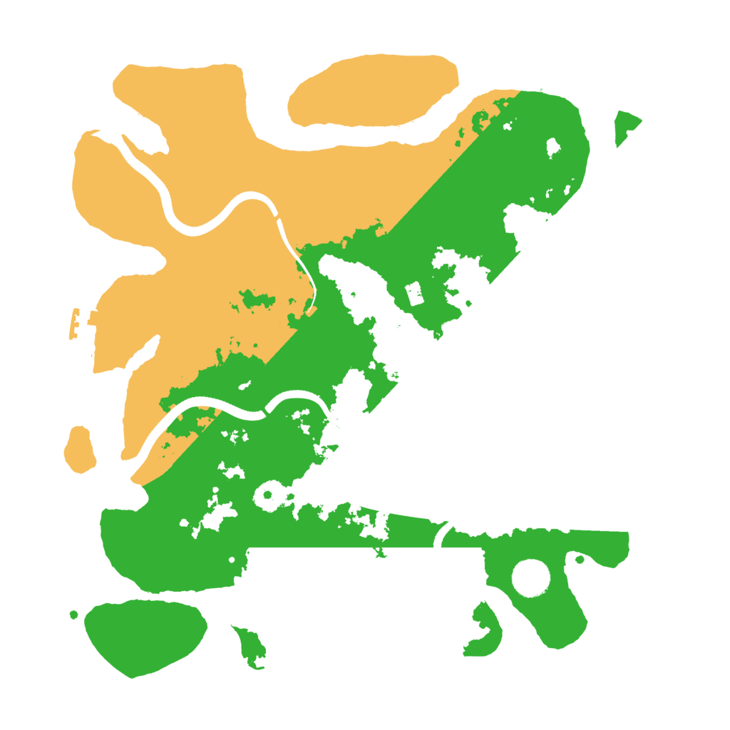 Biome Rust Map: Procedural Map, Size: 3500, Seed: 648151696
