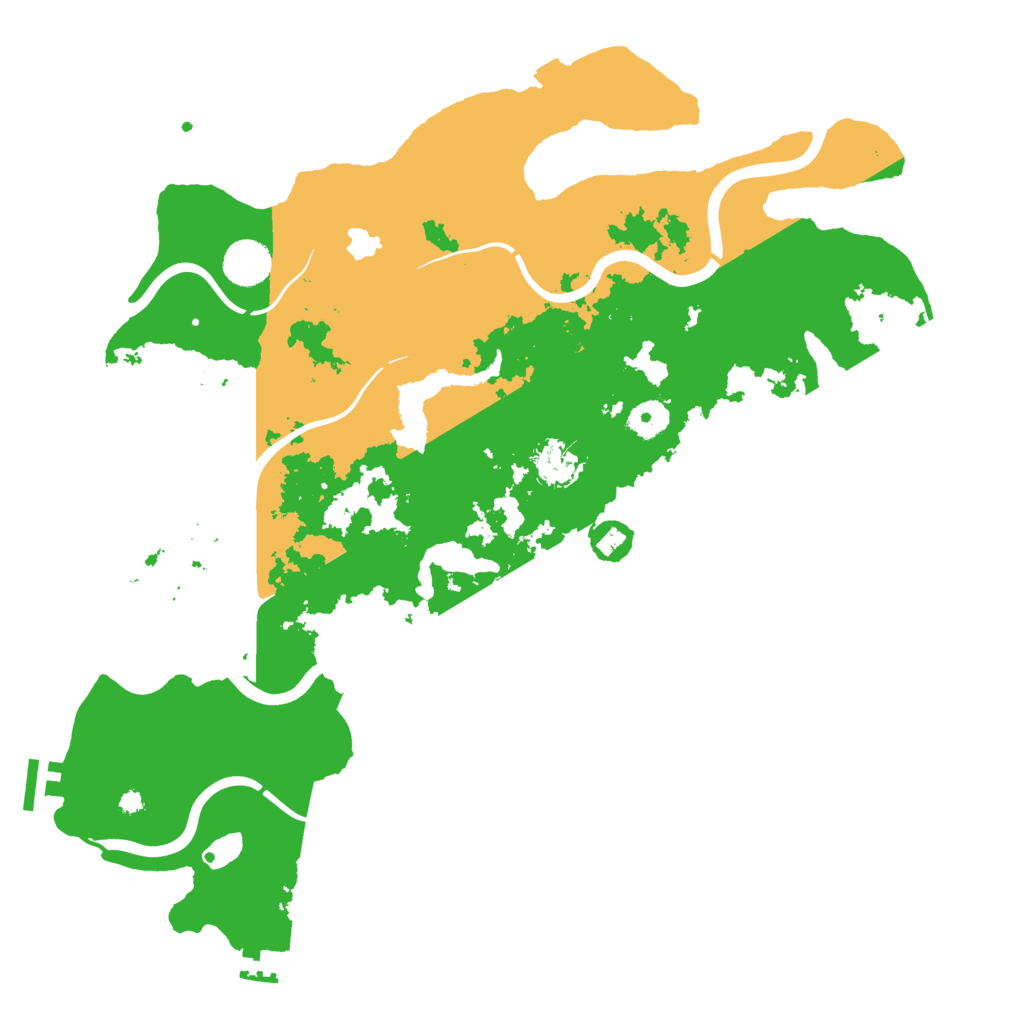 Biome Rust Map: Procedural Map, Size: 4000, Seed: 25172