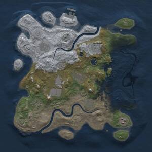 Thumbnail Rust Map: Procedural Map, Size: 3500, Seed: 892834798, 14 Monuments