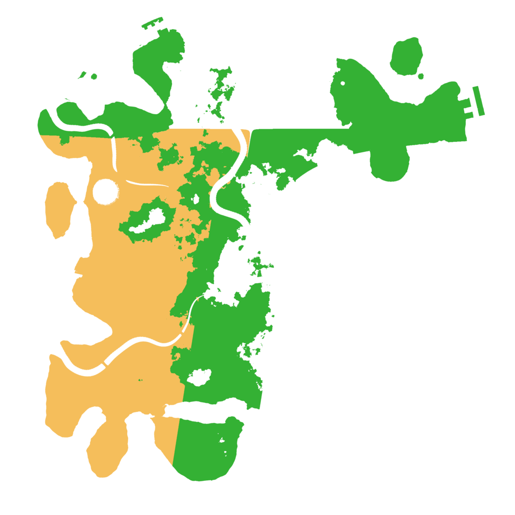 Biome Rust Map: Procedural Map, Size: 3500, Seed: 154311