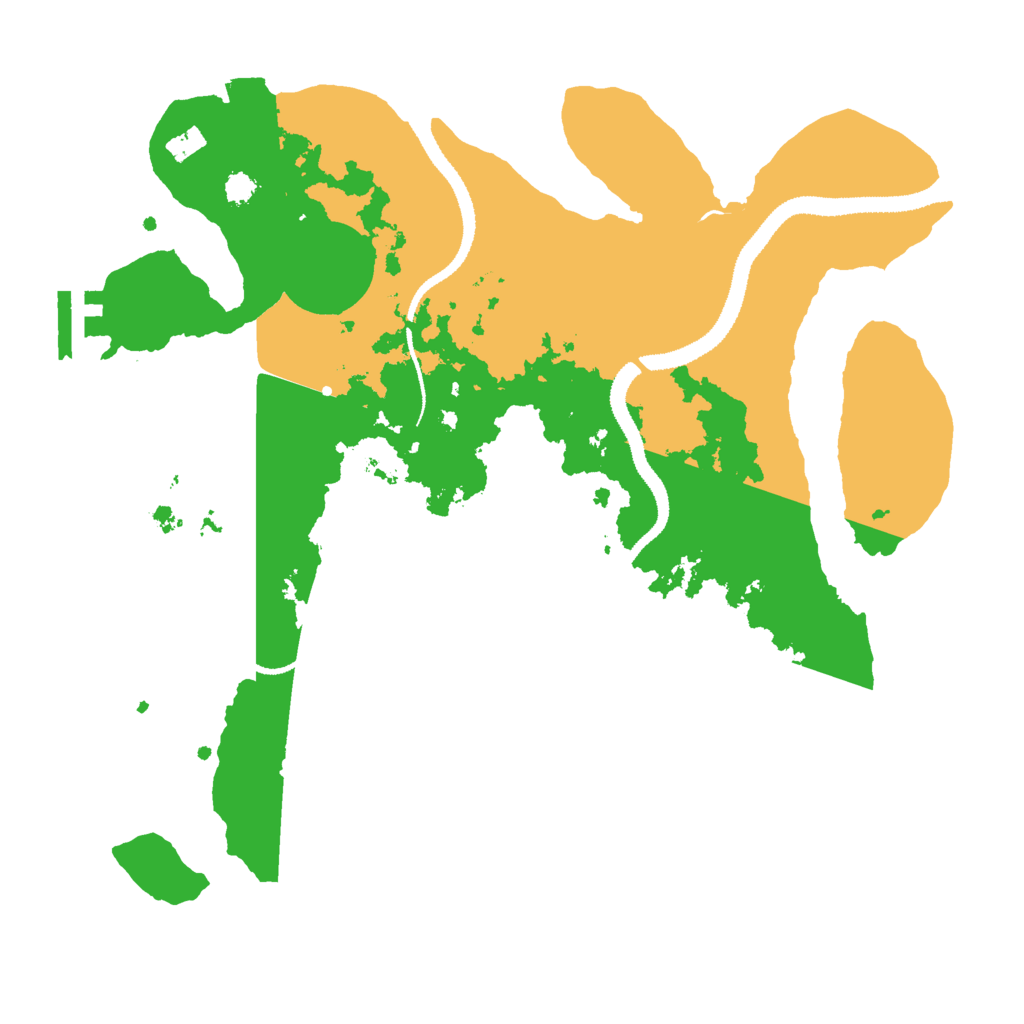 Biome Rust Map: Procedural Map, Size: 3000, Seed: 2401987