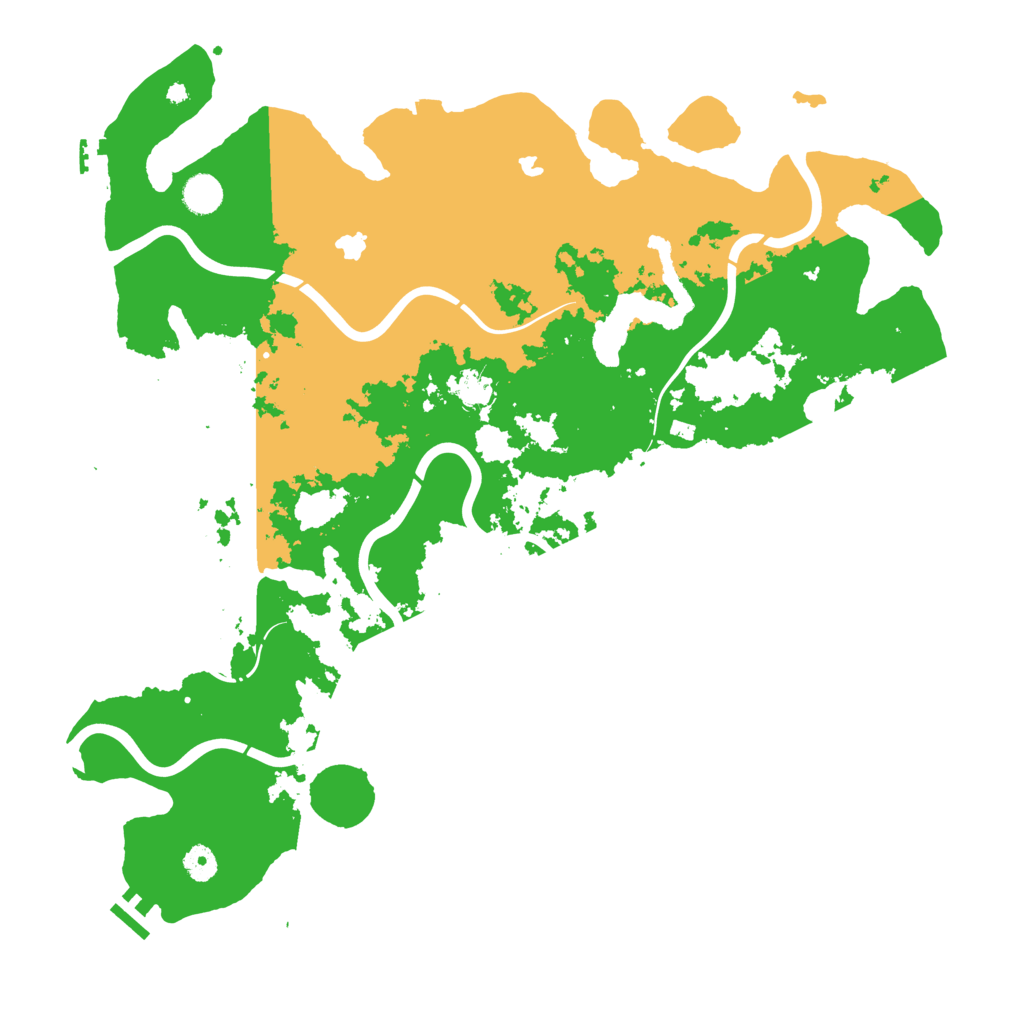 Biome Rust Map: Procedural Map, Size: 4500, Seed: 1190519145
