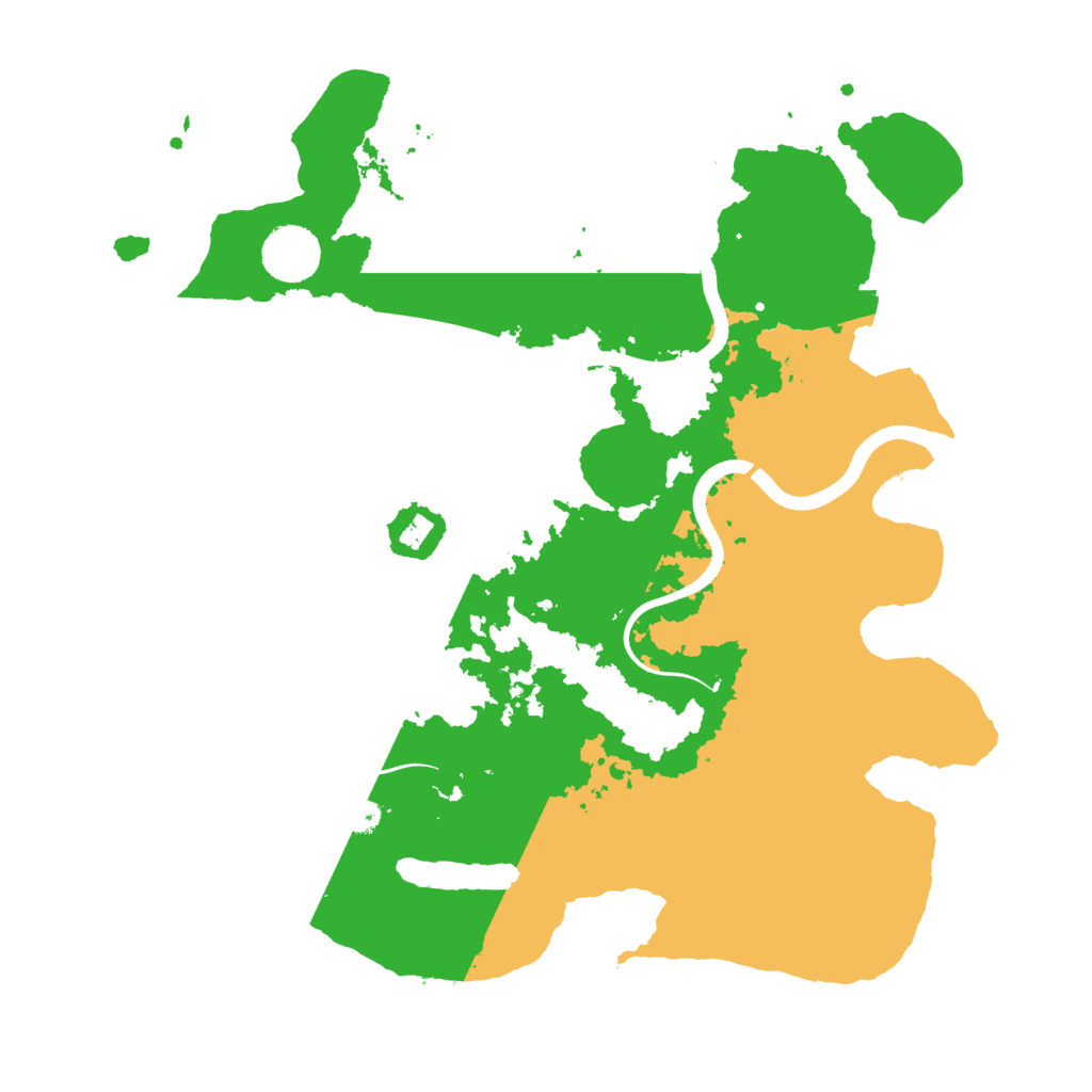 Biome Rust Map: Procedural Map, Size: 3500, Seed: 651654123
