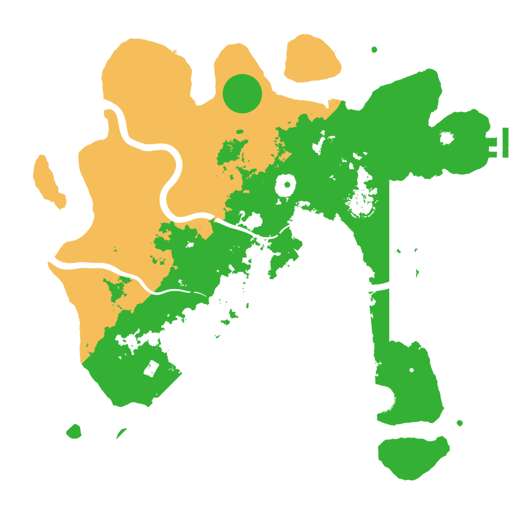Biome Rust Map: Procedural Map, Size: 3500, Seed: 529337093