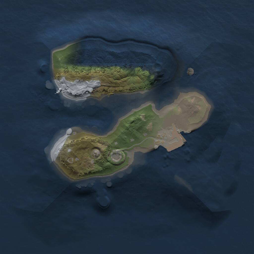 Rust Map: Procedural Map, Size: 1400, Seed: 314295454, 1 Monuments