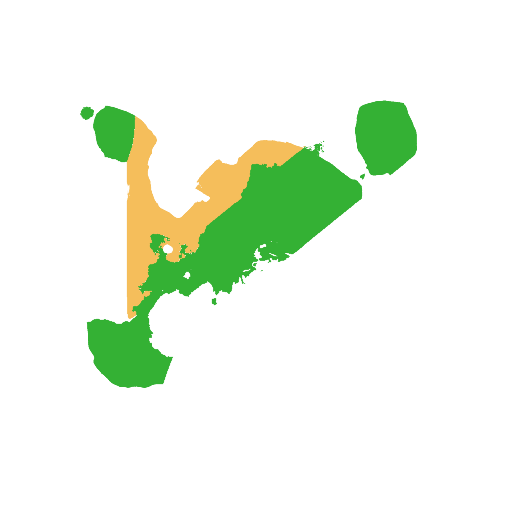 Biome Rust Map: Procedural Map, Size: 1600, Seed: 555559