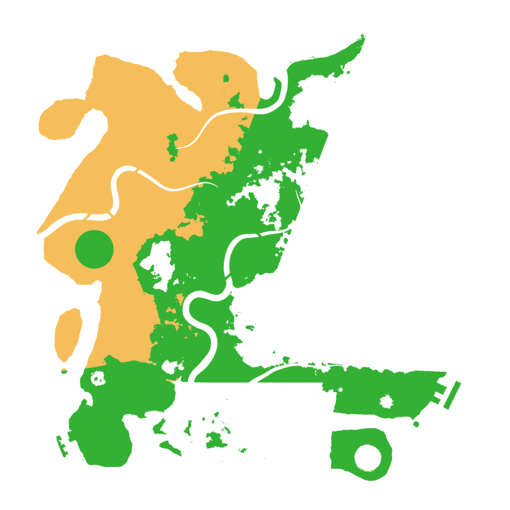 Biome Rust Map: Procedural Map, Size: 3500, Seed: 2021057848