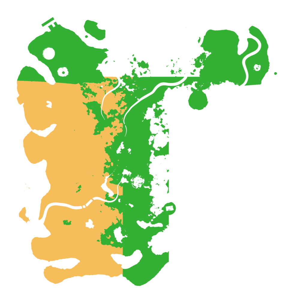 Biome Rust Map: Procedural Map, Size: 4500, Seed: 10011