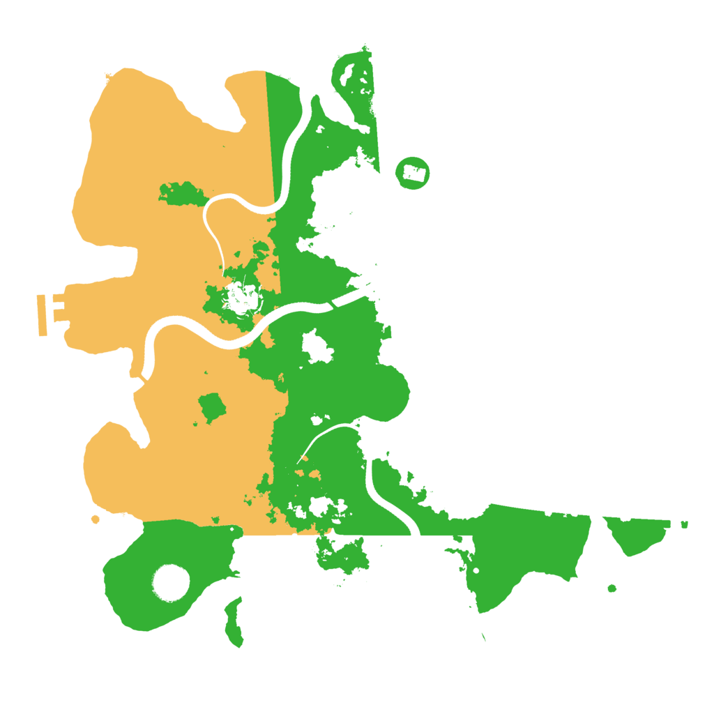 Biome Rust Map: Procedural Map, Size: 3500, Seed: 2065836756