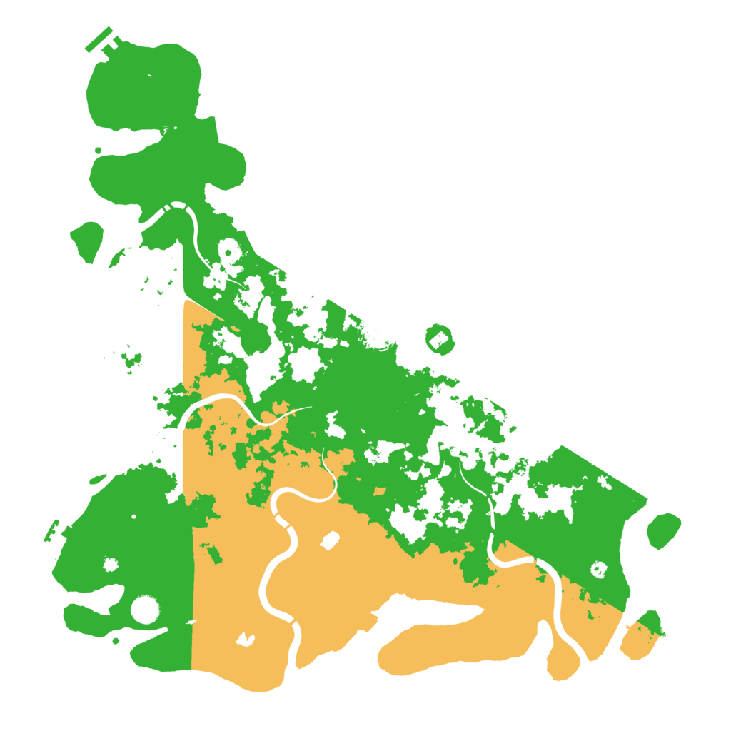 Biome Rust Map: Procedural Map, Size: 4500, Seed: 138300725