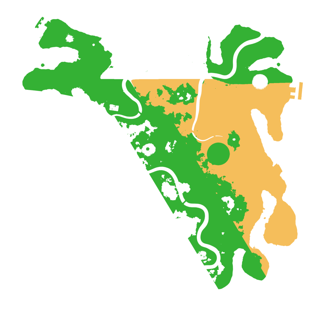 Biome Rust Map: Procedural Map, Size: 3700, Seed: 694096664