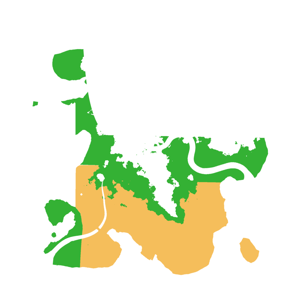 Biome Rust Map: Procedural Map, Size: 2500, Seed: 175376911