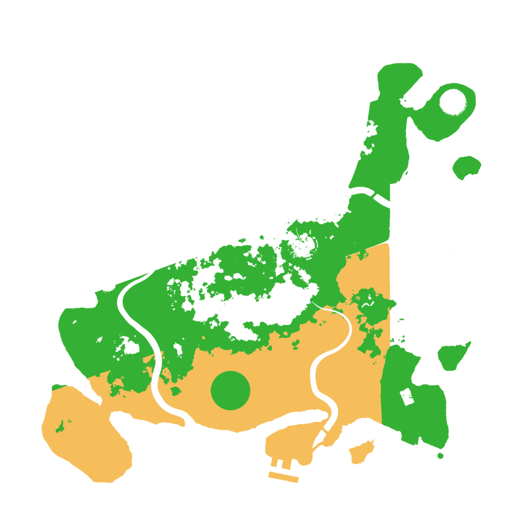 Biome Rust Map: Procedural Map, Size: 3500, Seed: 1545265559