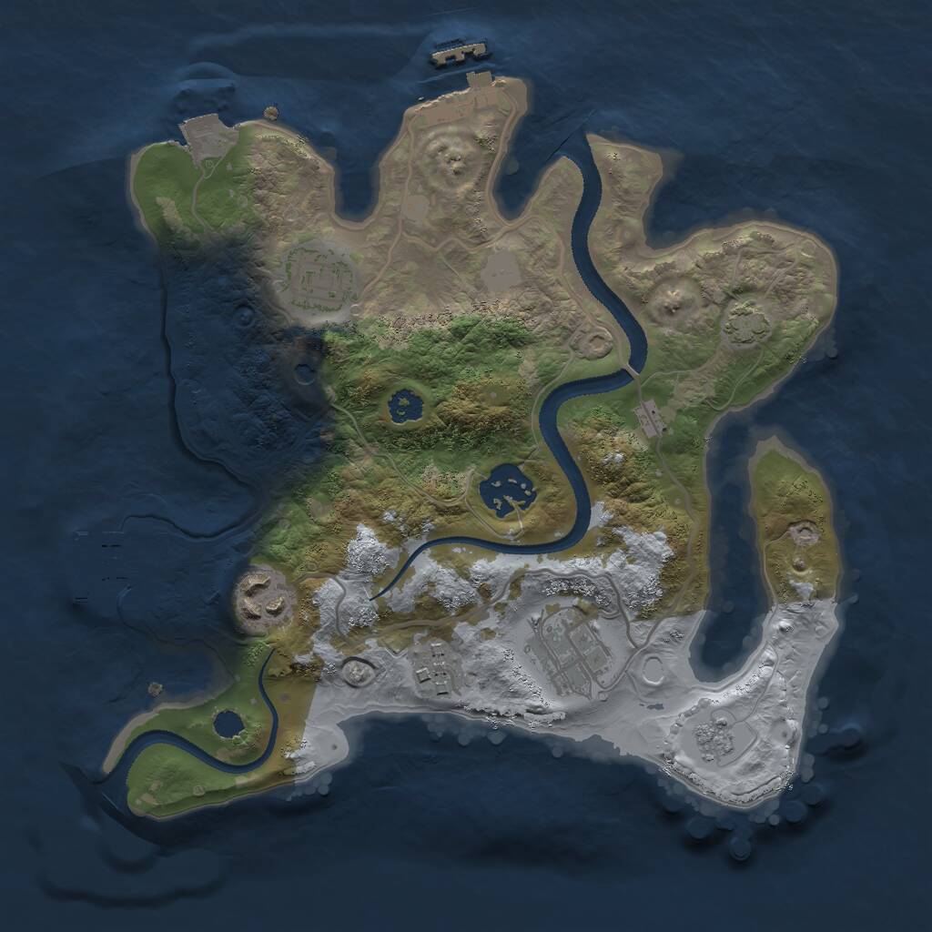Rust Map: Procedural Map, Size: 2700, Seed: 1770724923, 11 Monuments