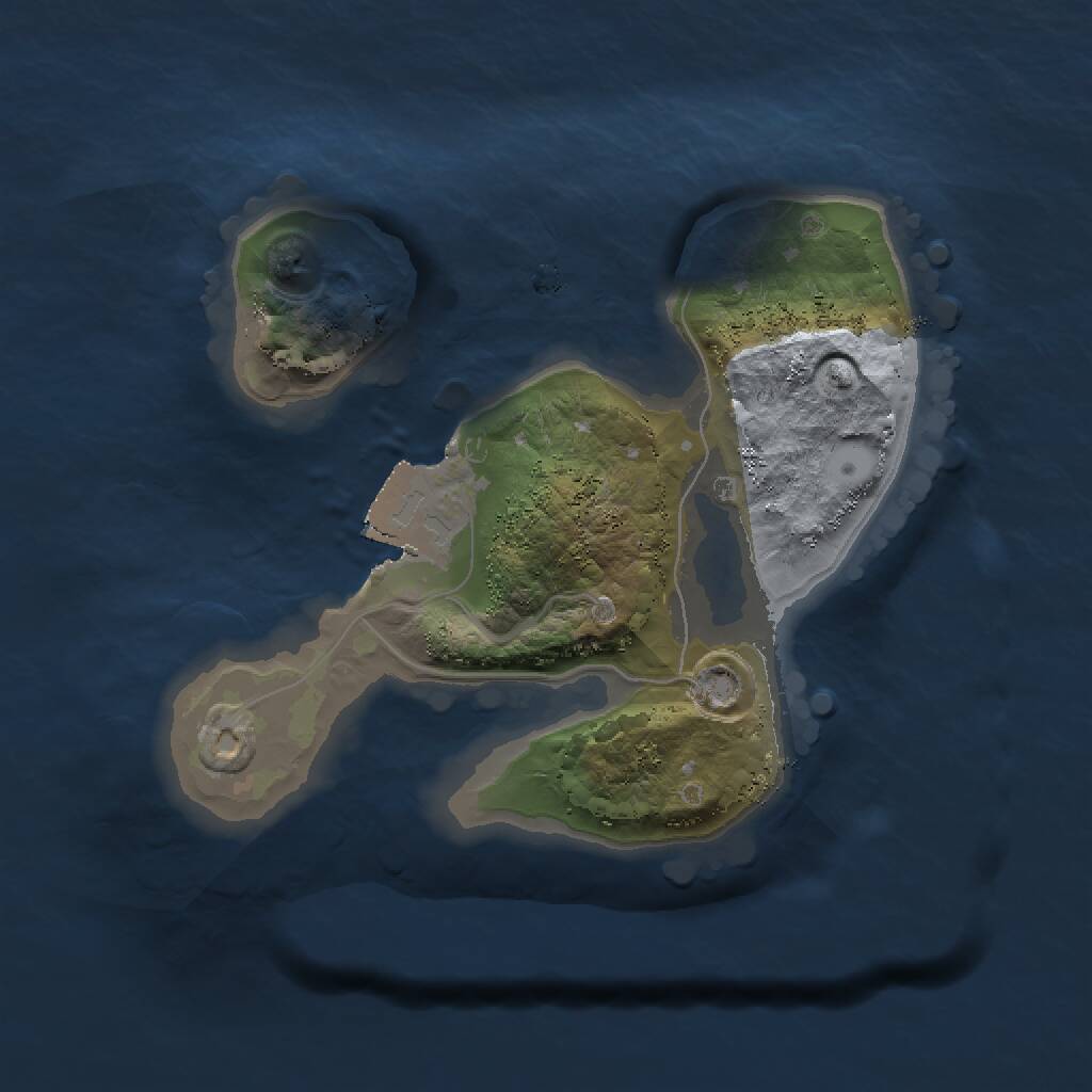 Rust Map: Procedural Map, Size: 1500, Seed: 221530, 1 Monuments