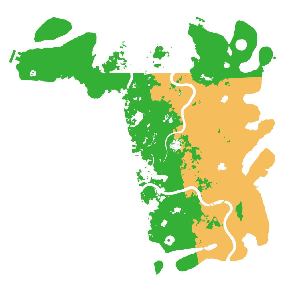 Biome Rust Map: Procedural Map, Size: 4500, Seed: 954917846