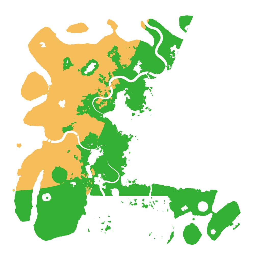 Biome Rust Map: Procedural Map, Size: 4500, Seed: 350825561