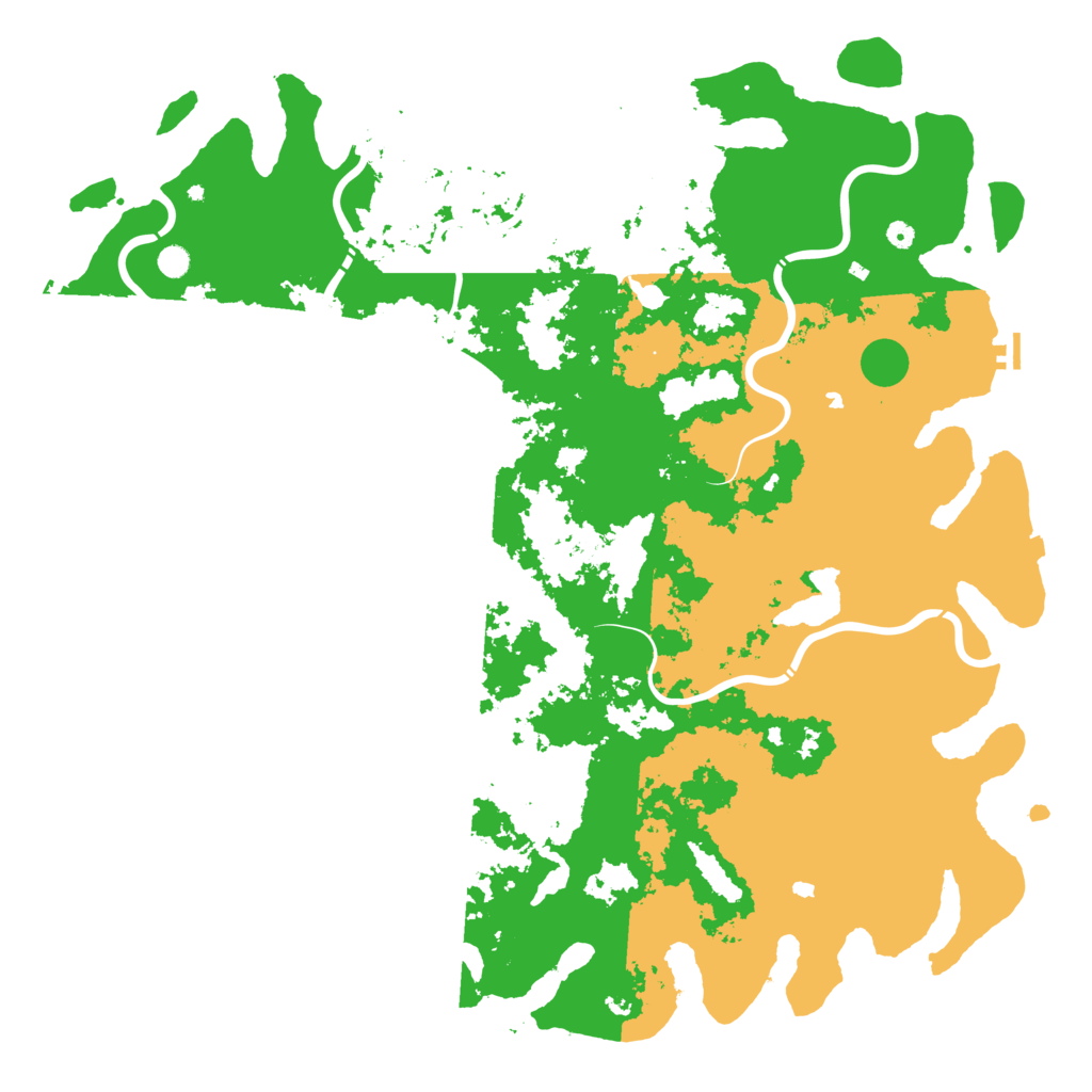 Biome Rust Map: Procedural Map, Size: 6000, Seed: 20250730