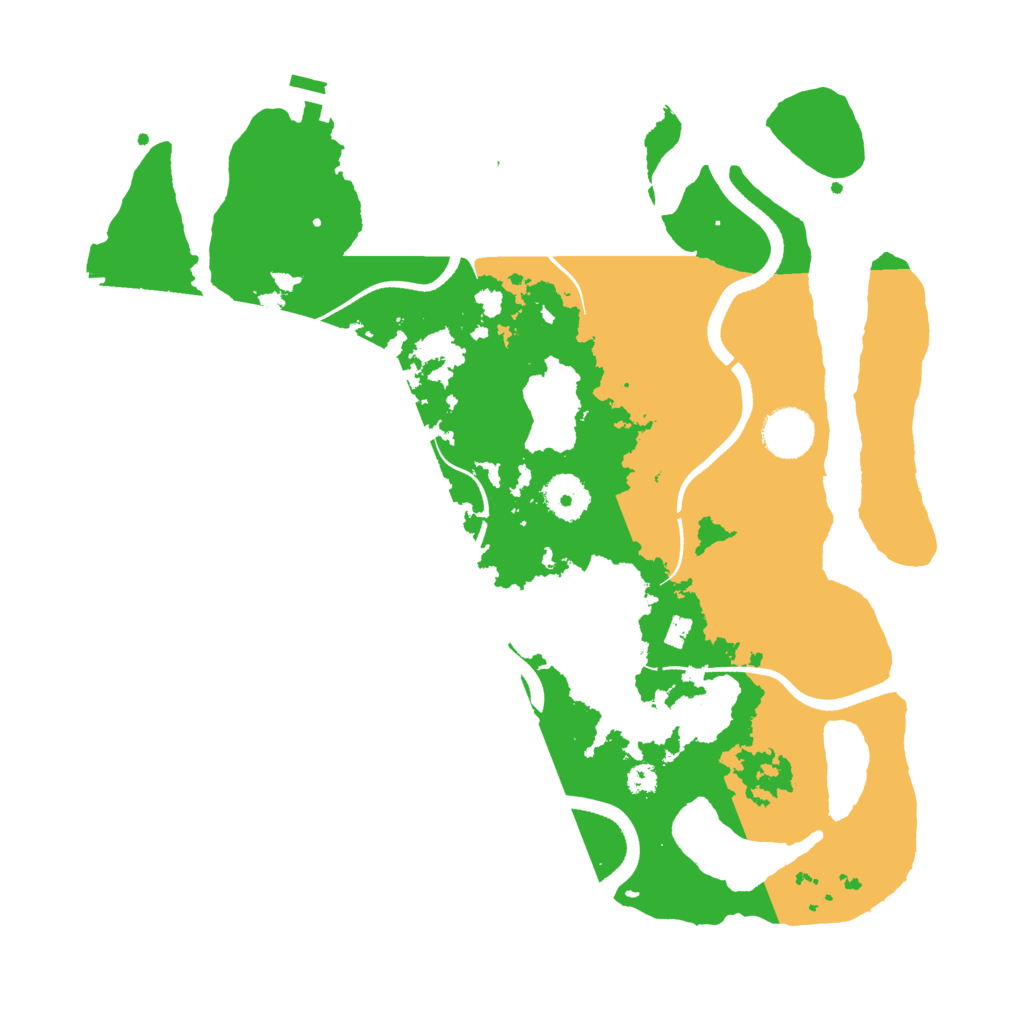 Biome Rust Map: Procedural Map, Size: 3500, Seed: 30956