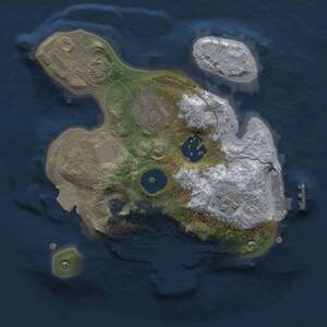 Thumbnail Rust Map: Procedural Map, Size: 2000, Seed: 61862, 8 Monuments