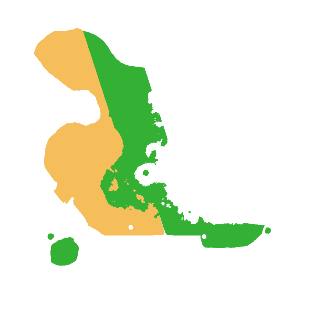 Biome Rust Map: Procedural Map, Size: 2000, Seed: 61862