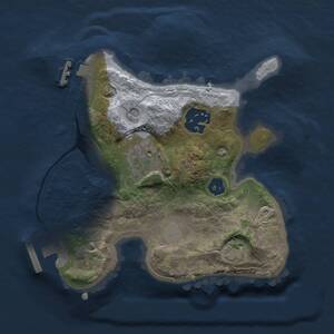 Thumbnail Rust Map: Procedural Map, Size: 2000, Seed: 722425047, 7 Monuments