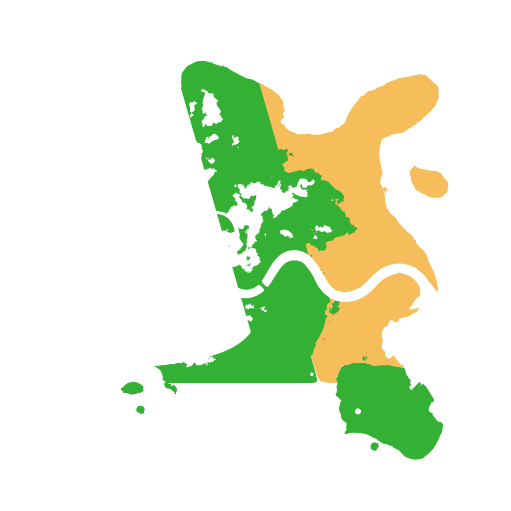 Biome Rust Map: Procedural Map, Size: 2500, Seed: 911741