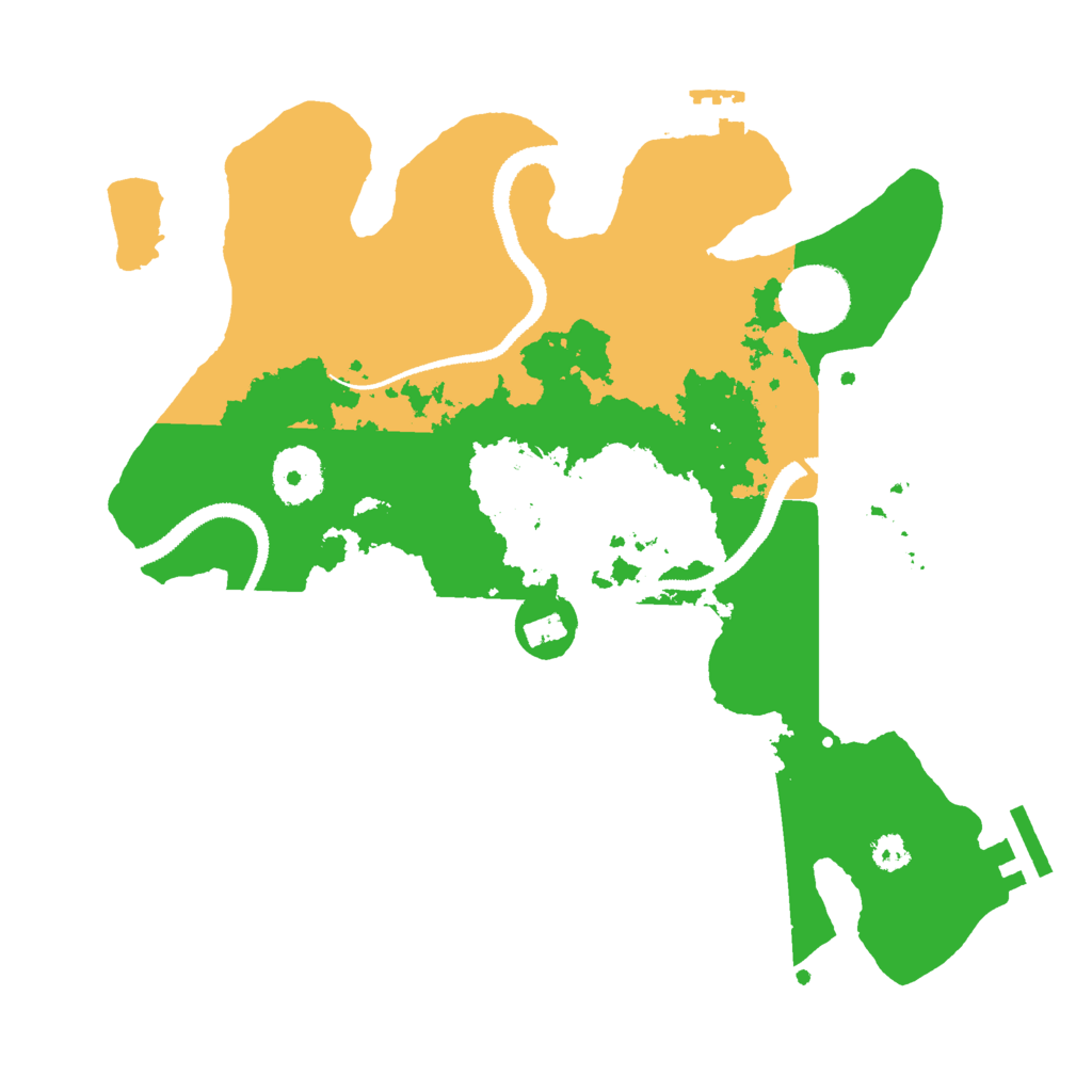 Biome Rust Map: Procedural Map, Size: 3000, Seed: 2906