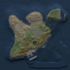 Thumbnail Rust Map: Procedural Map, Size: 1750, Seed: 812595844, 4 Monuments