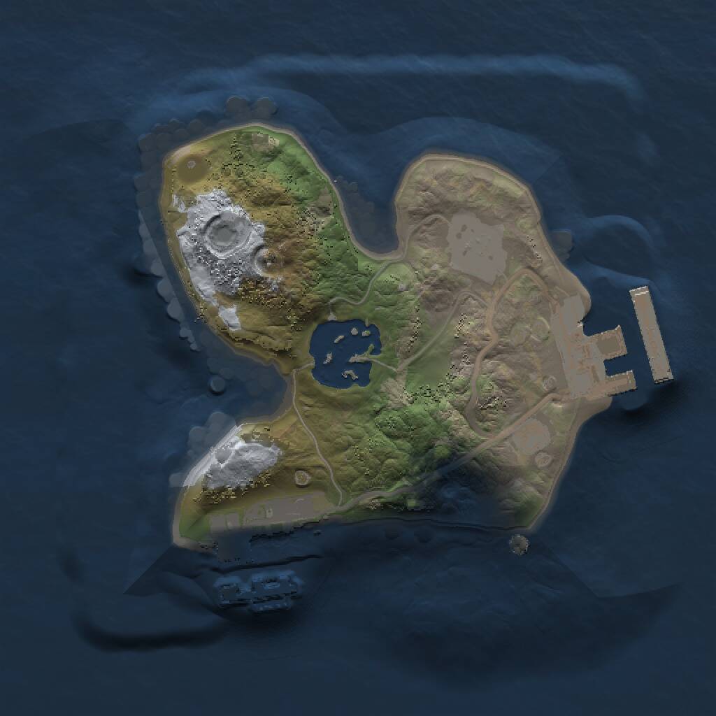 Rust Map: Procedural Map, Size: 1500, Seed: 1626263322, 4 Monuments