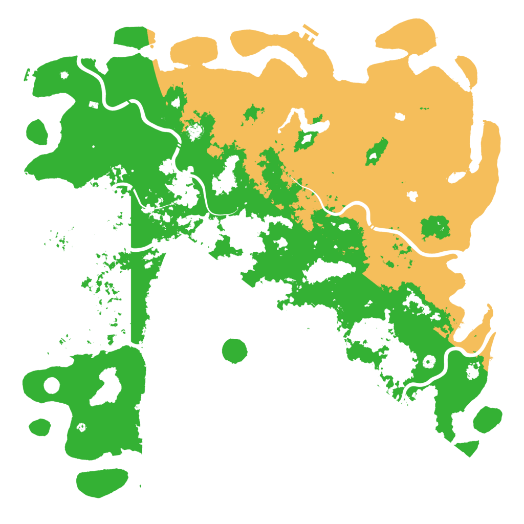 Biome Rust Map: Procedural Map, Size: 6000, Seed: 1357984551