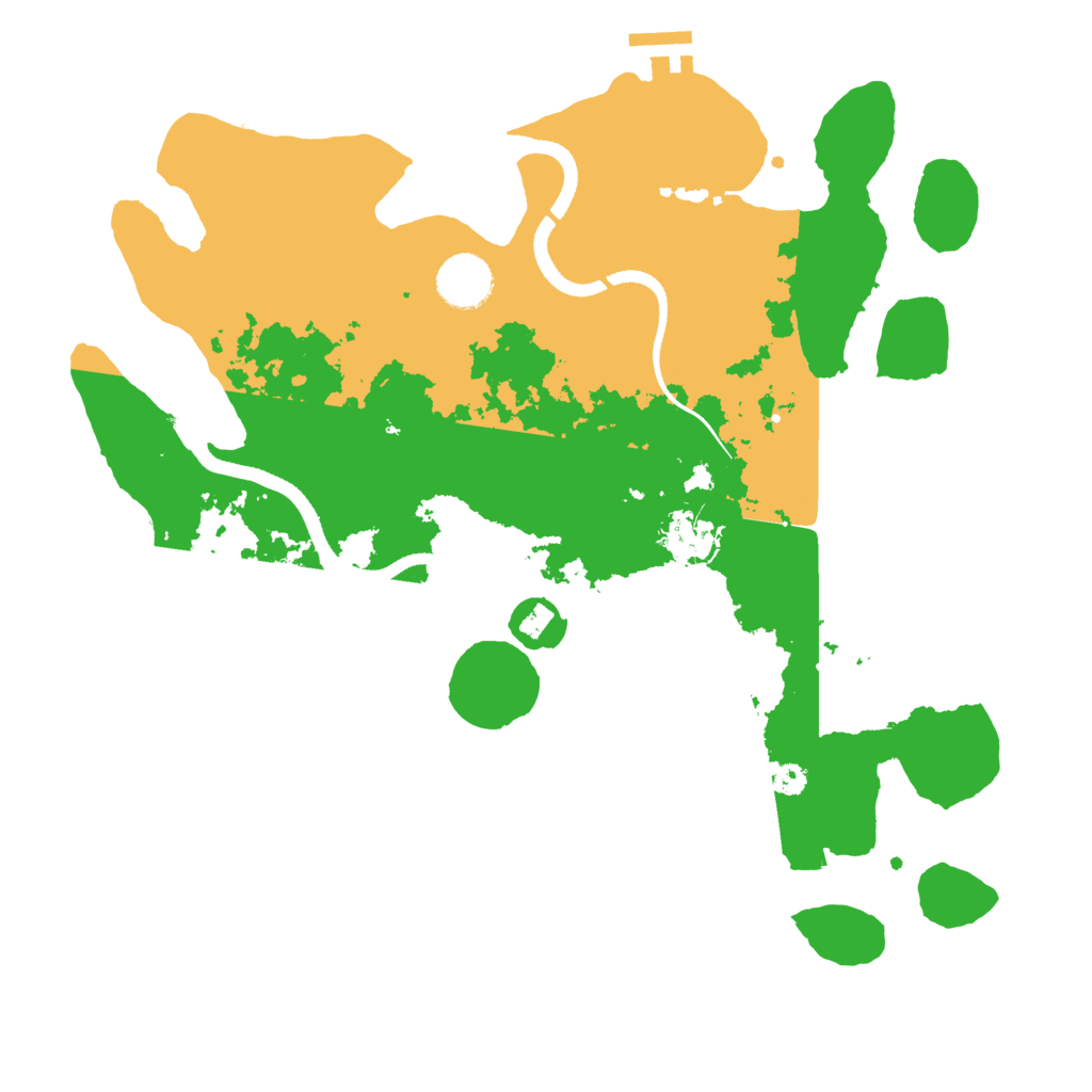 Biome Rust Map: Procedural Map, Size: 3500, Seed: 921905858