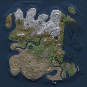 Thumbnail Rust Map: Procedural Map, Size: 3500, Seed: 900162026, 14 Monuments