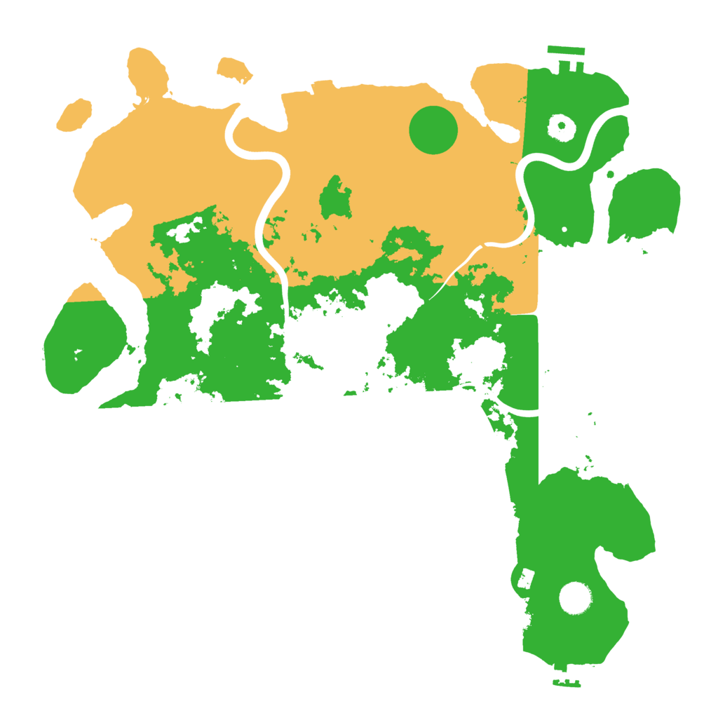 Biome Rust Map: Procedural Map, Size: 3900, Seed: 1210291411