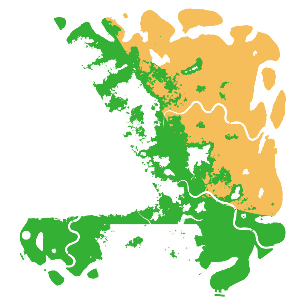 Biome Rust Map: Procedural Map, Size: 6000, Seed: 889525715