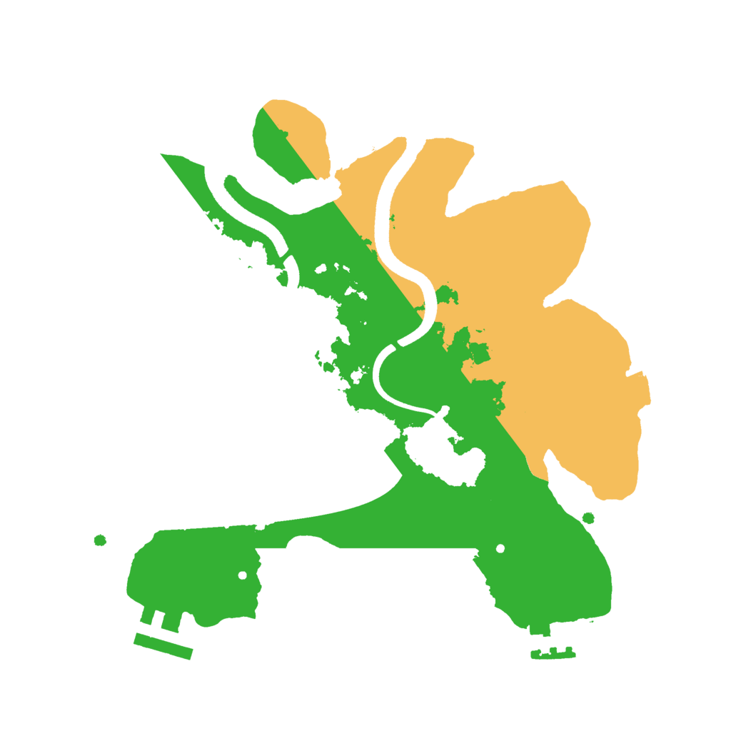 Biome Rust Map: Procedural Map, Size: 2500, Seed: 1643864562