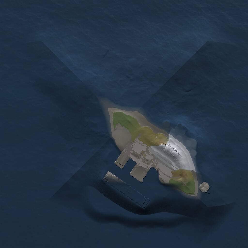 Rust Map: Procedural Map, Size: 1000, Seed: 22280, 2 Monuments