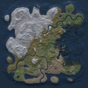 Thumbnail Rust Map: Procedural Map, Size: 4500, Seed: 361561692, 16 Monuments