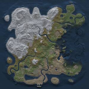 Thumbnail Rust Map: Procedural Map, Size: 4500, Seed: 361561692, 16 Monuments
