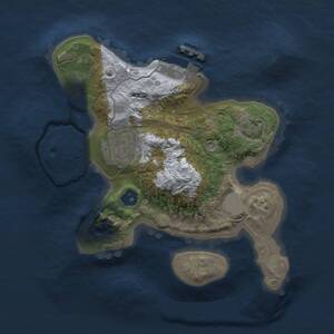 Thumbnail Rust Map: Procedural Map, Size: 2000, Seed: 1244310254, 4 Monuments