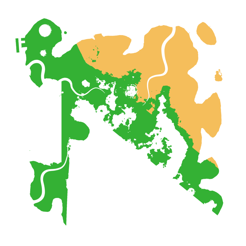 Biome Rust Map: Procedural Map, Size: 3500, Seed: 14435