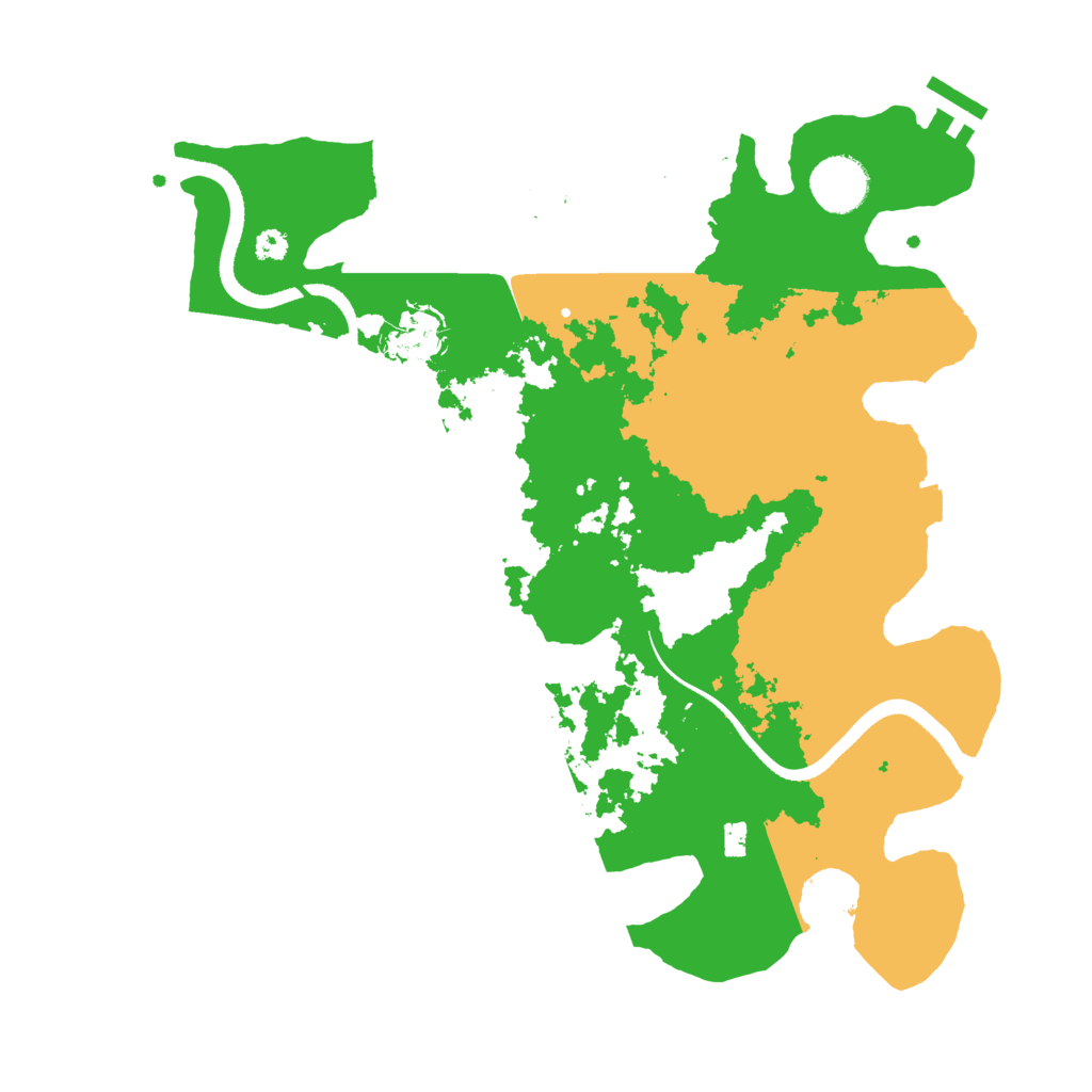 Biome Rust Map: Procedural Map, Size: 3400, Seed: 55401659
