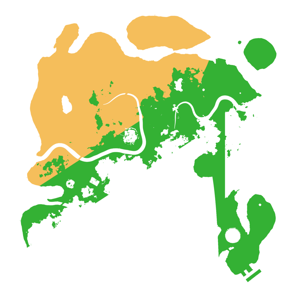 Biome Rust Map: Procedural Map, Size: 3500, Seed: 1678307215