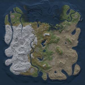 Thumbnail Rust Map: Procedural Map, Size: 4800, Seed: 461511141, 17 Monuments