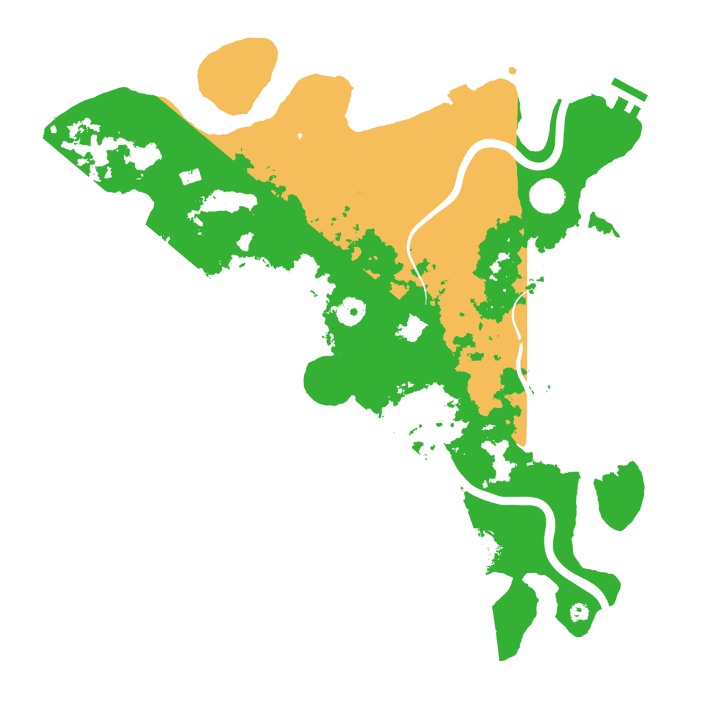 Biome Rust Map: Procedural Map, Size: 3750, Seed: 60
