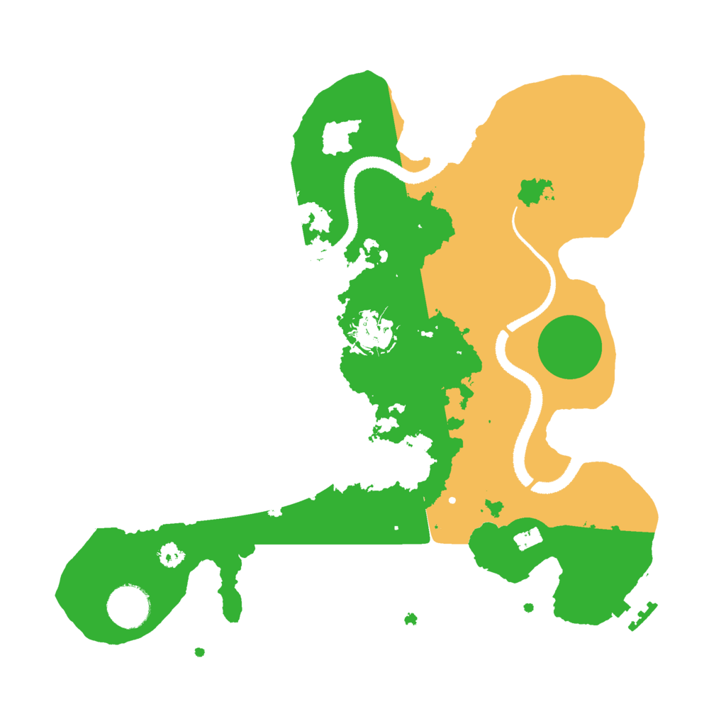 Biome Rust Map: Procedural Map, Size: 3000, Seed: 25258